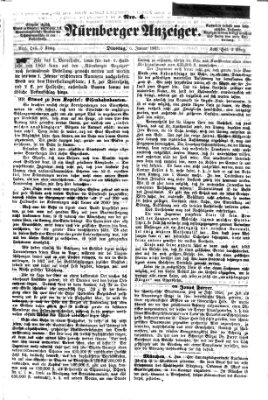 Nürnberger Anzeiger Dienstag 6. Januar 1863