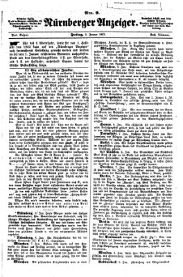 Nürnberger Anzeiger Freitag 9. Januar 1863