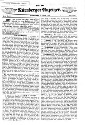 Nürnberger Anzeiger Donnerstag 29. Januar 1863