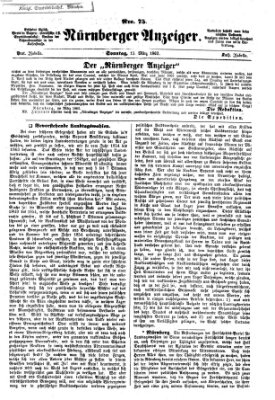 Nürnberger Anzeiger Sonntag 15. März 1863