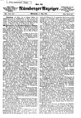 Nürnberger Anzeiger Mittwoch 25. März 1863