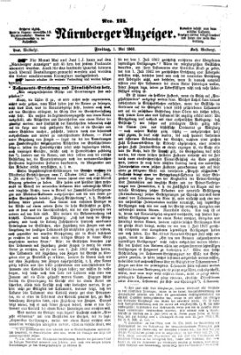 Nürnberger Anzeiger Freitag 1. Mai 1863