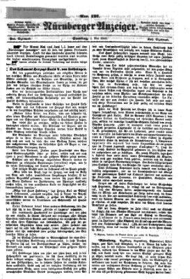 Nürnberger Anzeiger Samstag 2. Mai 1863