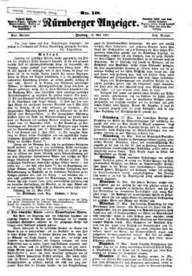 Nürnberger Anzeiger Freitag 29. Mai 1863