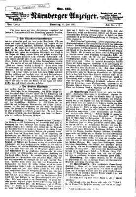 Nürnberger Anzeiger Samstag 13. Juni 1863