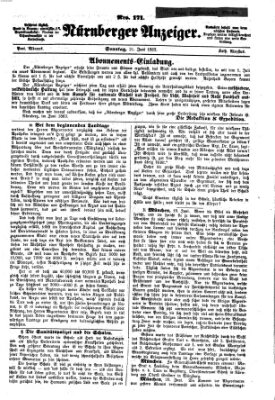 Nürnberger Anzeiger Sonntag 21. Juni 1863