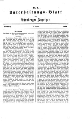 Nürnberger Anzeiger Sonntag 8. Februar 1863