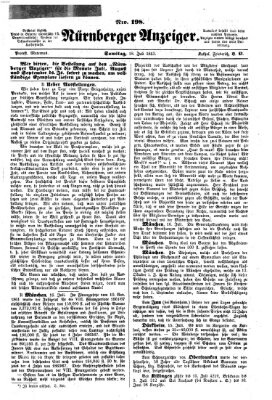 Nürnberger Anzeiger Samstag 18. Juli 1863