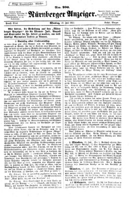 Nürnberger Anzeiger Montag 20. Juli 1863