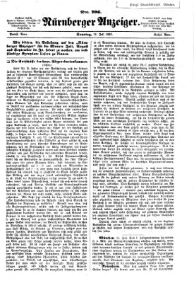 Nürnberger Anzeiger Sonntag 26. Juli 1863