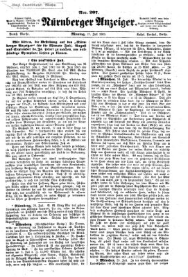 Nürnberger Anzeiger Montag 27. Juli 1863