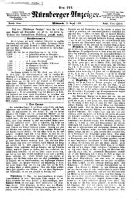 Nürnberger Anzeiger Mittwoch 12. August 1863