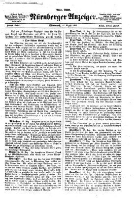 Nürnberger Anzeiger Mittwoch 19. August 1863