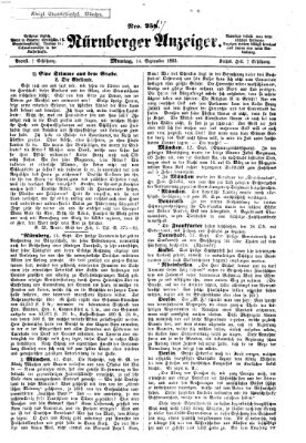 Nürnberger Anzeiger Montag 14. September 1863