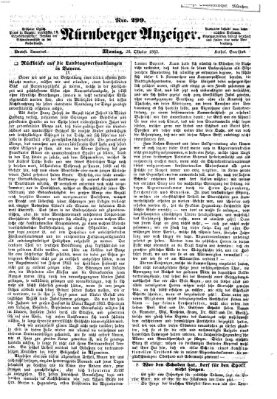 Nürnberger Anzeiger Montag 26. Oktober 1863