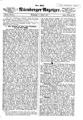 Nürnberger Anzeiger Samstag 31. Oktober 1863