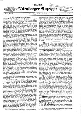 Nürnberger Anzeiger Samstag 14. November 1863