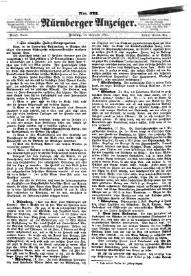 Nürnberger Anzeiger Freitag 20. November 1863