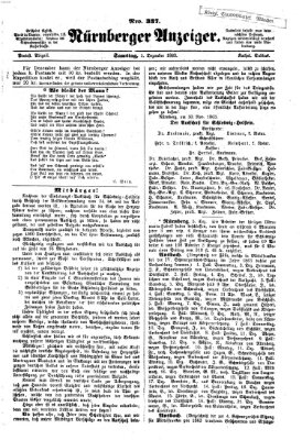 Nürnberger Anzeiger Samstag 5. Dezember 1863