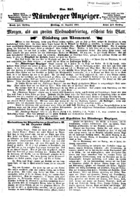 Nürnberger Anzeiger Freitag 25. Dezember 1863