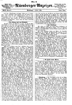 Nürnberger Anzeiger Sonntag 3. Januar 1864