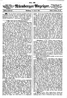 Nürnberger Anzeiger Dienstag 26. Januar 1864