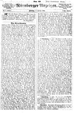 Nürnberger Anzeiger Freitag 12. Februar 1864