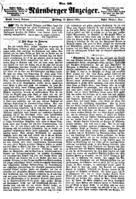 Nürnberger Anzeiger Freitag 19. Februar 1864