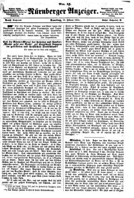 Nürnberger Anzeiger Samstag 20. Februar 1864