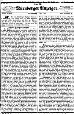 Nürnberger Anzeiger Donnerstag 7. April 1864