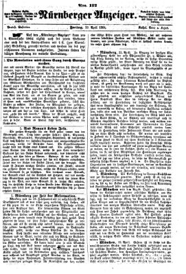 Nürnberger Anzeiger Freitag 22. April 1864