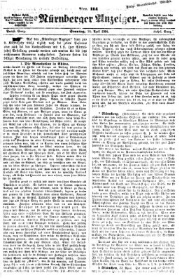 Nürnberger Anzeiger Sonntag 24. April 1864