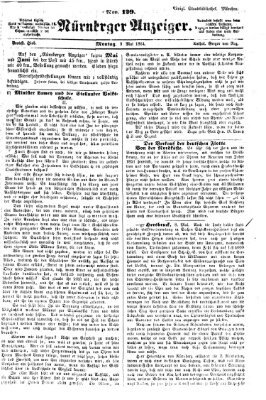 Nürnberger Anzeiger Montag 9. Mai 1864