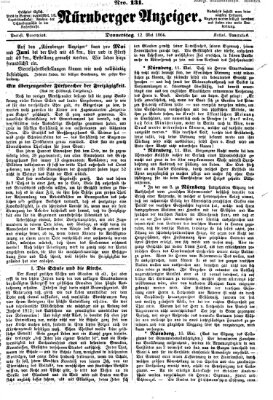 Nürnberger Anzeiger Donnerstag 12. Mai 1864