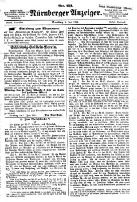 Nürnberger Anzeiger Samstag 4. Juni 1864