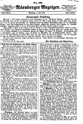 Nürnberger Anzeiger Dienstag 14. Juni 1864