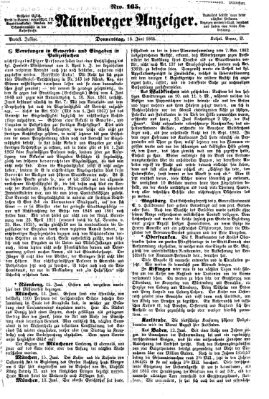 Nürnberger Anzeiger Donnerstag 16. Juni 1864