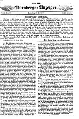 Nürnberger Anzeiger Samstag 25. Juni 1864