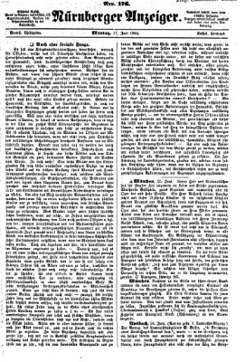 Nürnberger Anzeiger Montag 27. Juni 1864