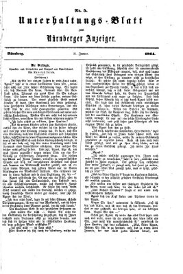 Nürnberger Anzeiger Sonntag 31. Januar 1864