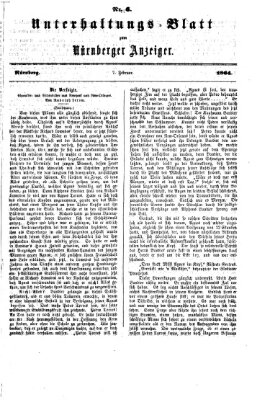 Nürnberger Anzeiger Sonntag 7. Februar 1864