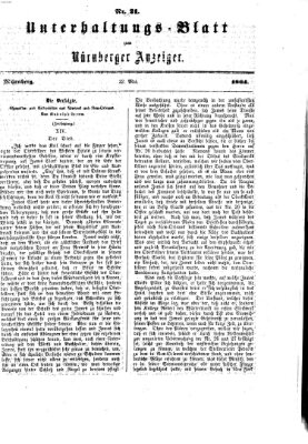 Nürnberger Anzeiger Sonntag 22. Mai 1864