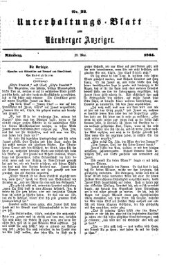 Nürnberger Anzeiger Sonntag 29. Mai 1864