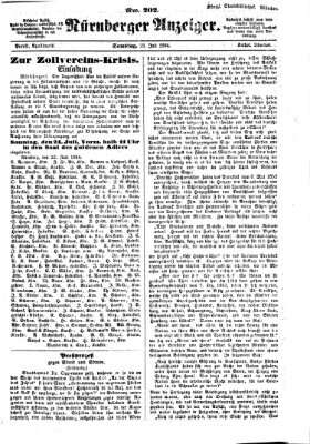 Nürnberger Anzeiger Samstag 23. Juli 1864