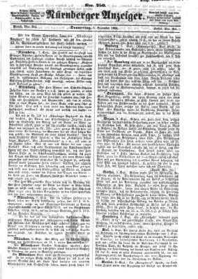 Nürnberger Anzeiger Donnerstag 8. September 1864