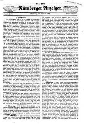 Nürnberger Anzeiger Dienstag 20. September 1864