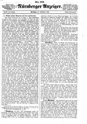Nürnberger Anzeiger Freitag 30. September 1864