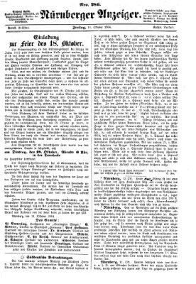 Nürnberger Anzeiger Freitag 14. Oktober 1864