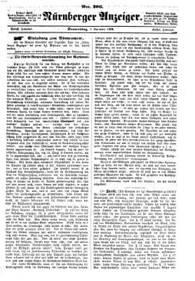 Nürnberger Anzeiger Donnerstag 3. November 1864