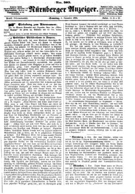 Nürnberger Anzeiger Sonntag 6. November 1864